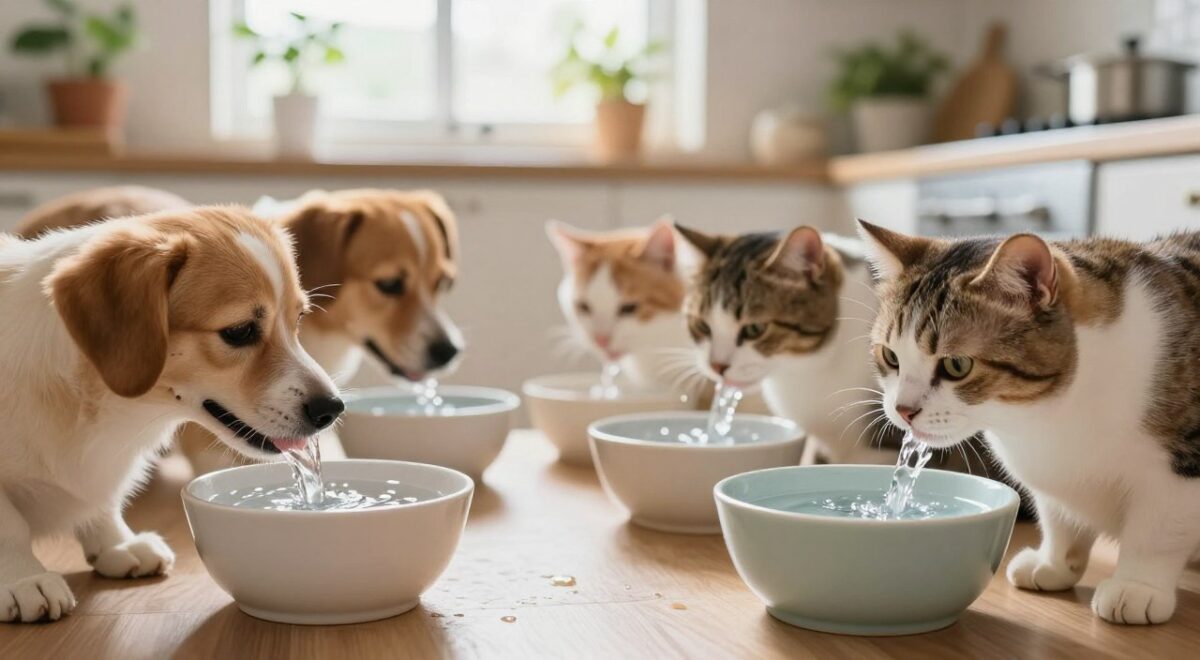quantidade de água para pets
